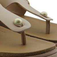 Sandalias dedo plataforma nude para mujer | Fit Flop foto 5