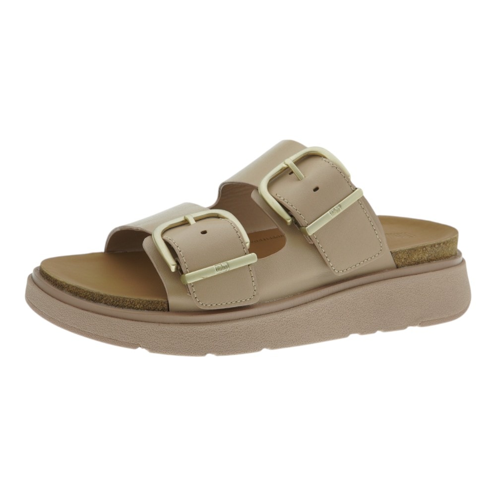 Sandalias plataforma mujer nude con doble hebilla | Fit Flop foto 3