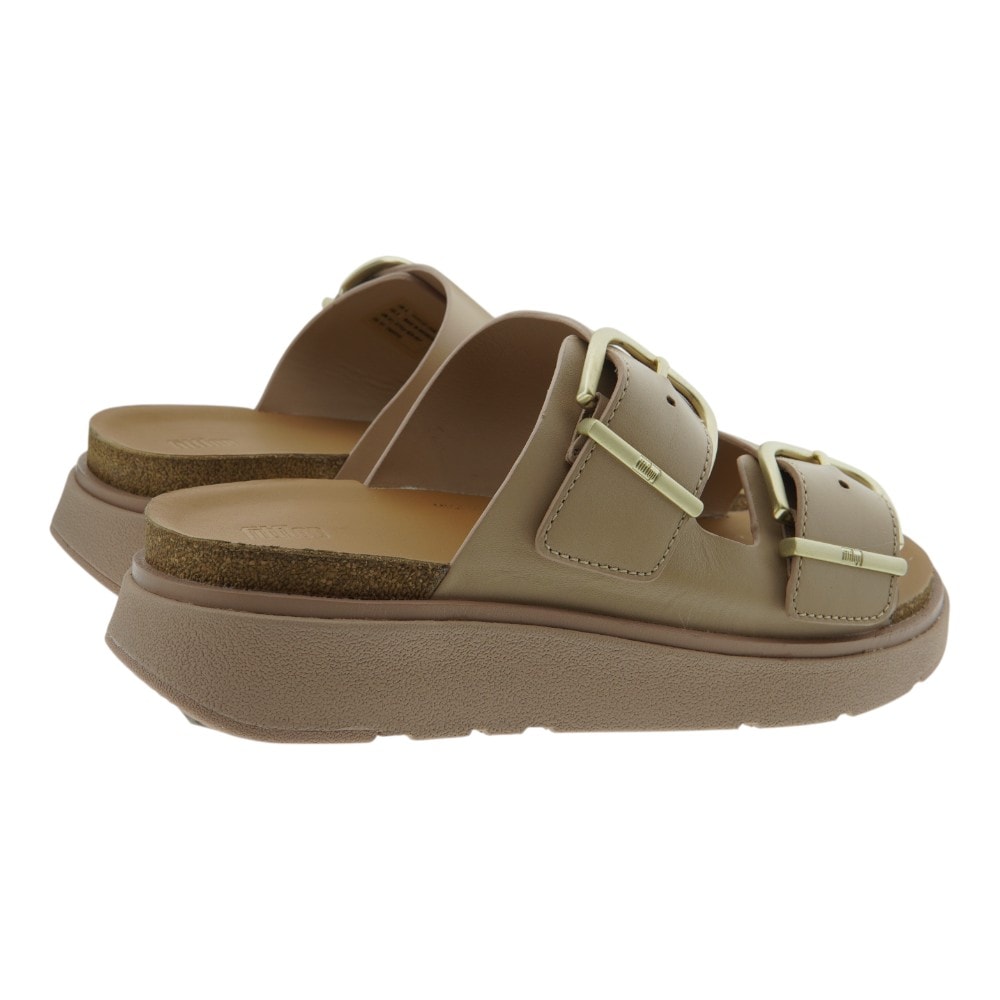 Sandalias plataforma mujer nude con doble hebilla | Fit Flop foto 4