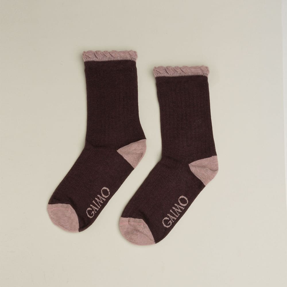 Calcetines algodón canalé mujer Gaimo Hebe