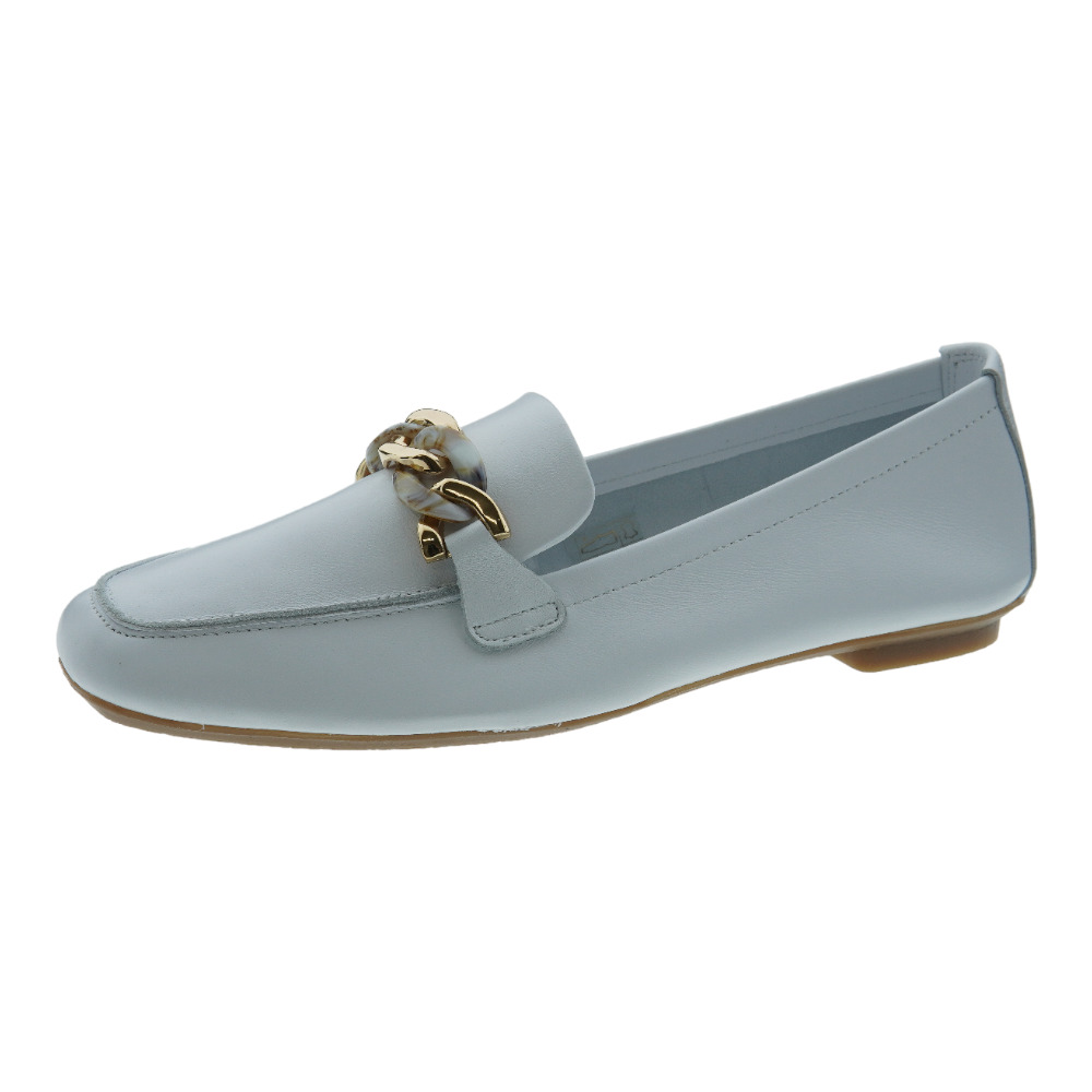 Mocasines piel mujer cadena Reqins Horel Cuir foto 3