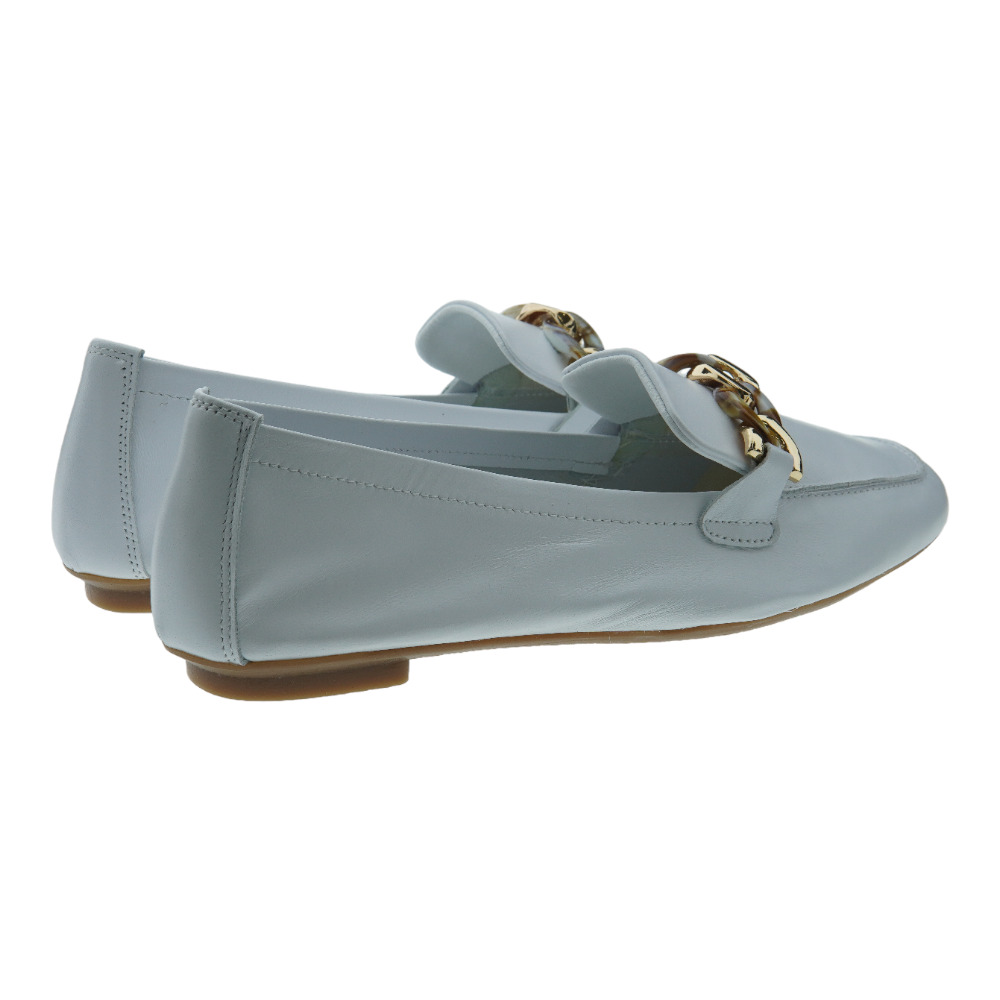 Mocasines piel mujer cadena Reqins Horel Cuir foto 4
