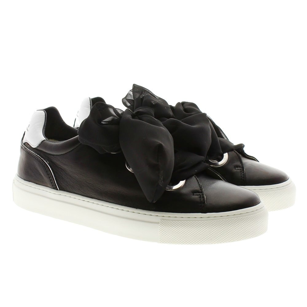Sneakers piel mujer cordón lazo Voile Blanche Ibiza Nappa