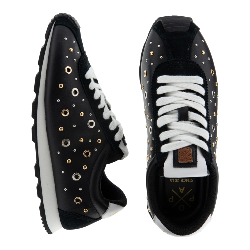 Zapatillas mujer casual negras – Popa foto 2