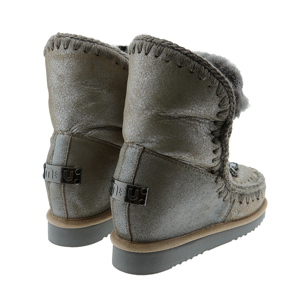 Botas esquimo adorno cristales Mou Inner Wedge Front Heart Patch foto 4