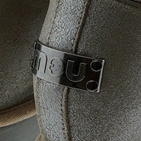 Botas esquimo adorno cristales Mou Inner Wedge Front Heart Patch foto 7