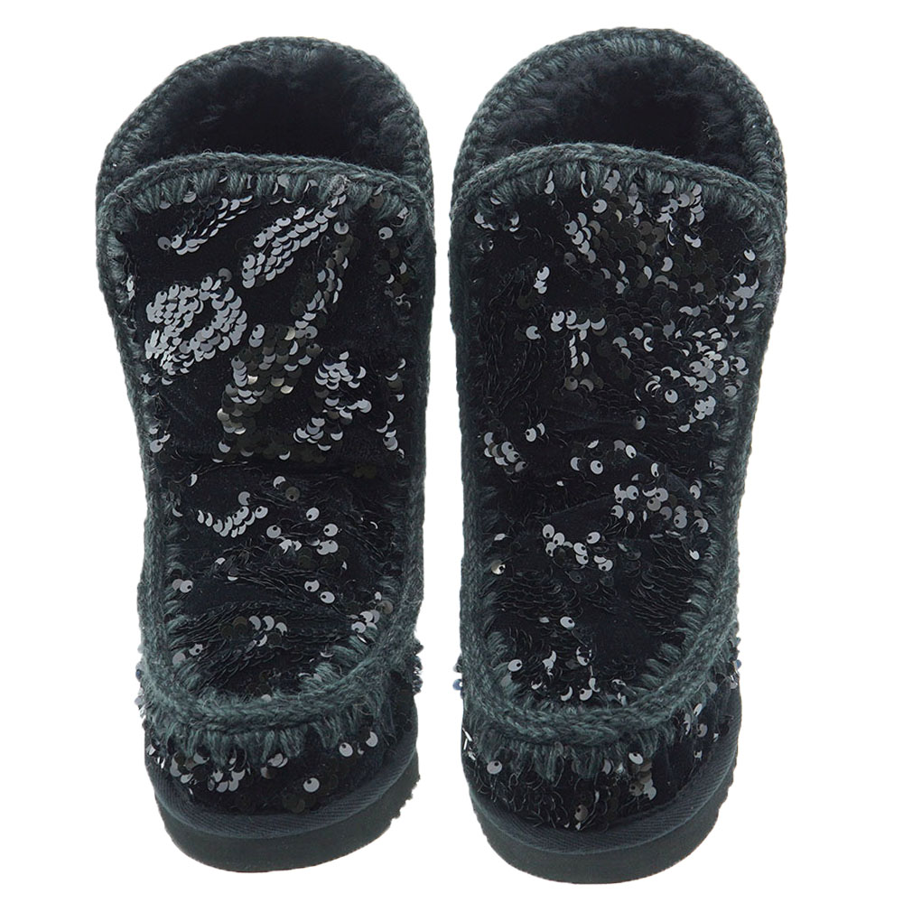 Botas australianas lentejuelas cuña Mou Inner Wedge Iridiscent Sequins foto 2
