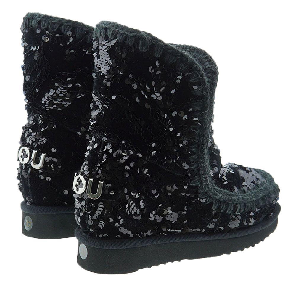 Botas australianas lentejuelas cuña Mou Inner Wedge Iridiscent Sequins foto 4