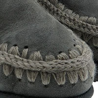Botas esquimal piel cordero cuña Mou Inner Wedge Short Big Metal Logo foto 6