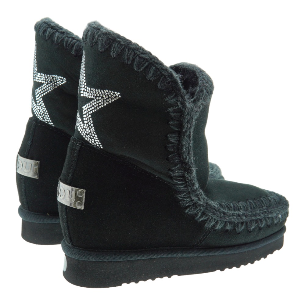 Botas australianas cuña adorno placa logo Mou Inner Wedge Short Eagle Path foto 4