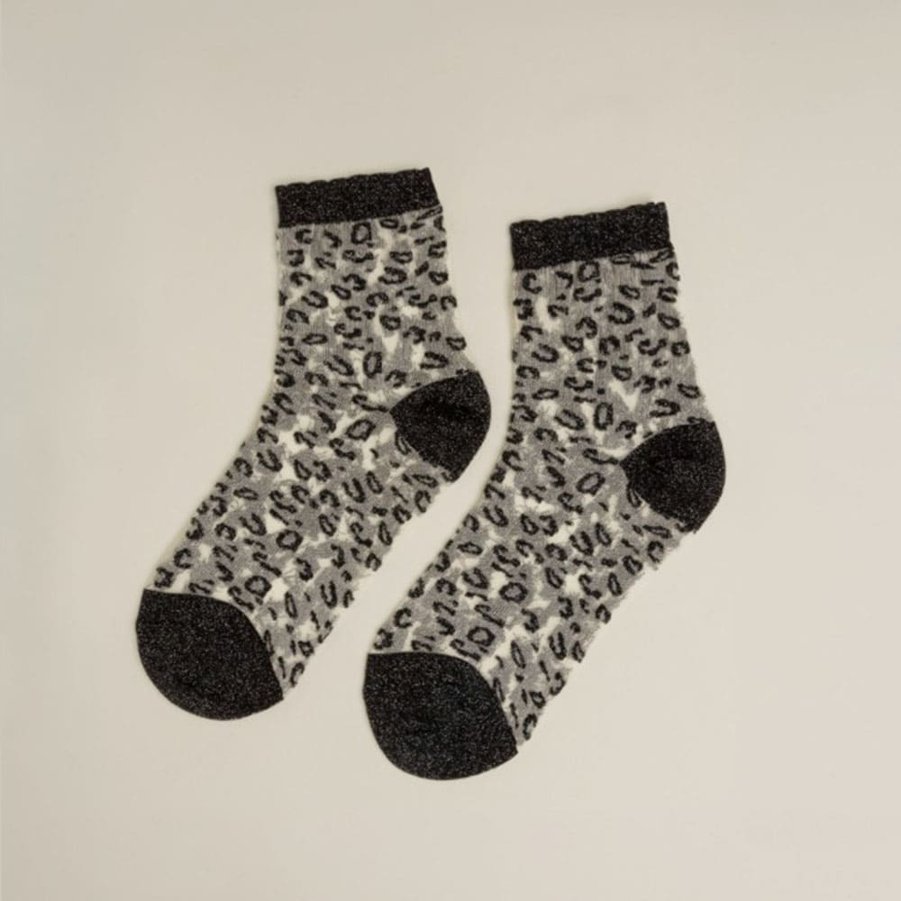 Calcetines transparentes mujer leopardo Gaimo Isidora