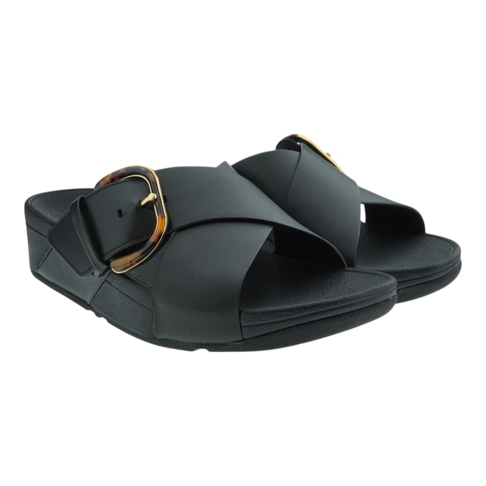 Sandalias negras cuña Fit Flop JE7