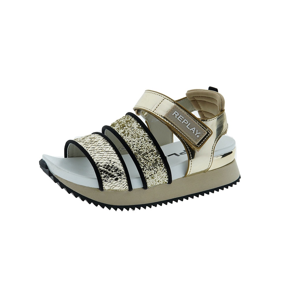 Sandalias glitter veclro sport Replay Jindo foto 3