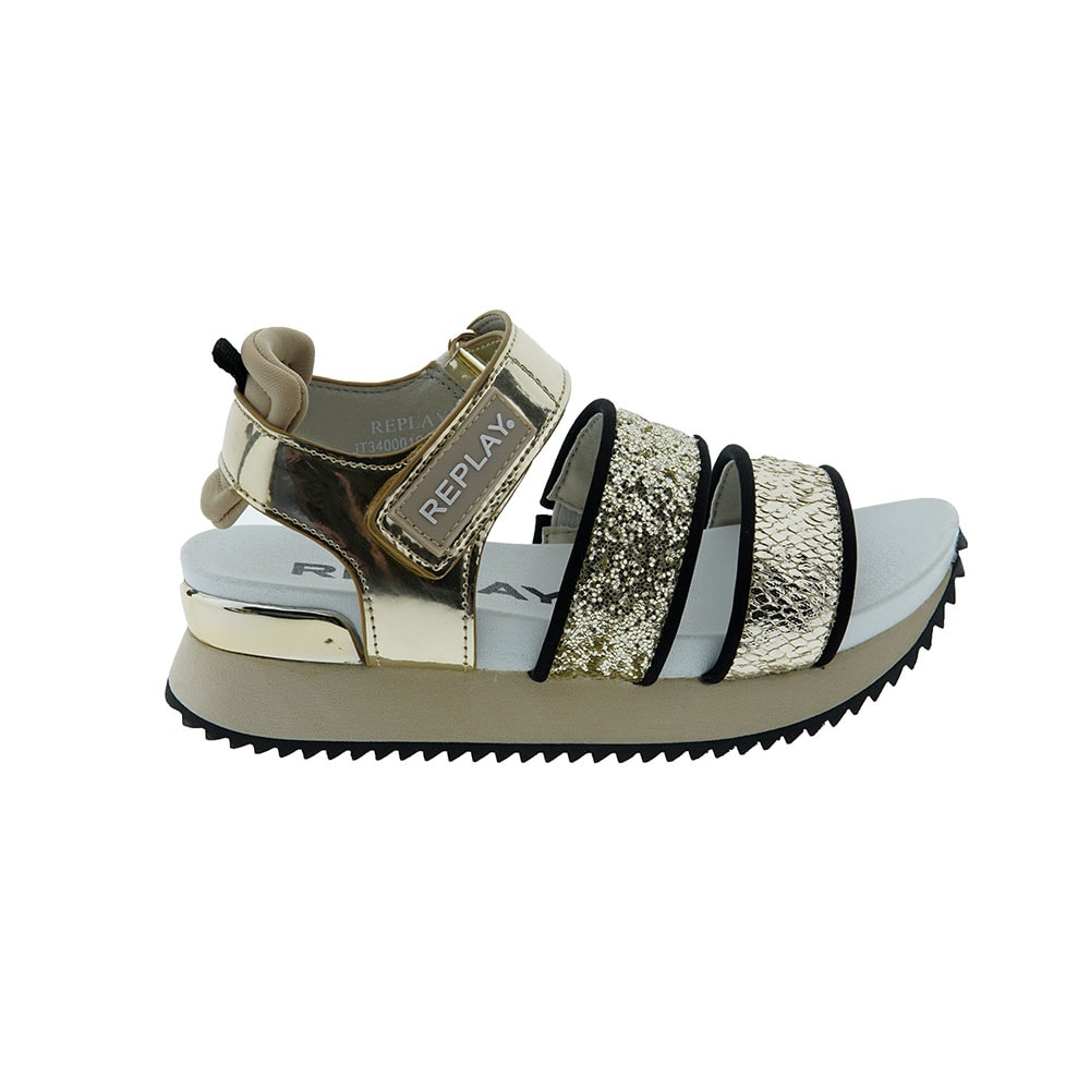Sandalias glitter veclro sport Replay Jindo foto 5