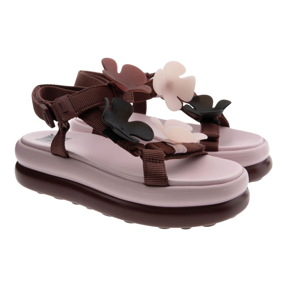 Sandalias plataforma flores velcros Camper K201726