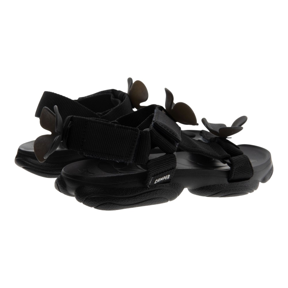 Sandalias negras flores sport mujer Camper foto 4