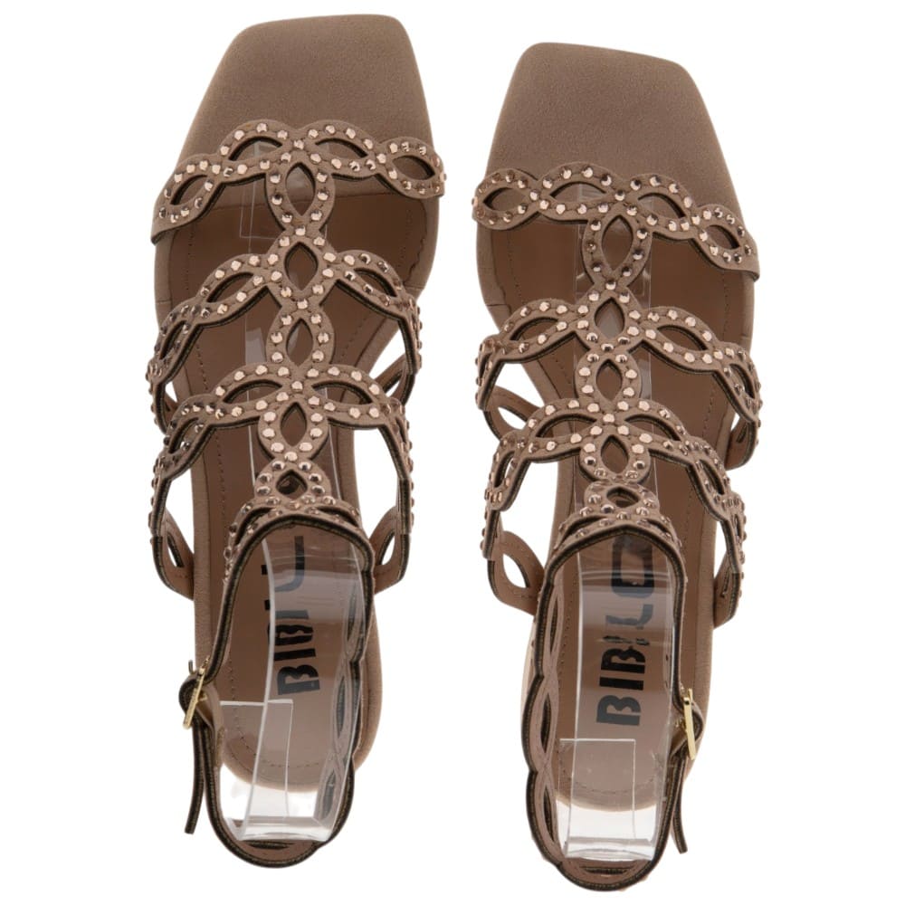 Sandalias romanas tacon strass Bibilou mujer foto 2