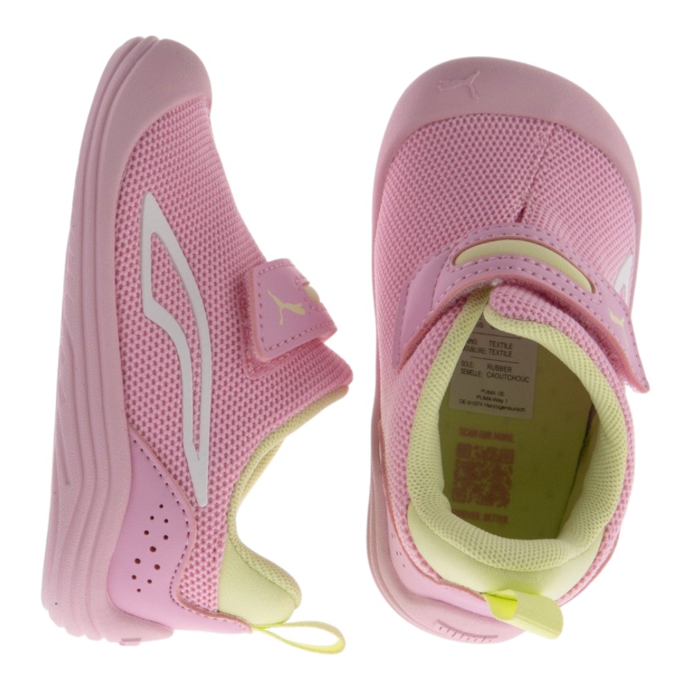 Escarpines piscina velcro rosas Puma foto 2