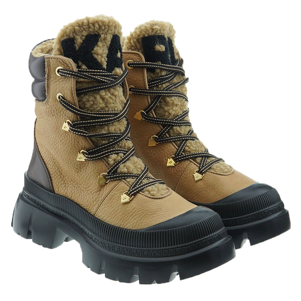 Botines piel borreguillo plataforma Karl Lagerfeld KL43570