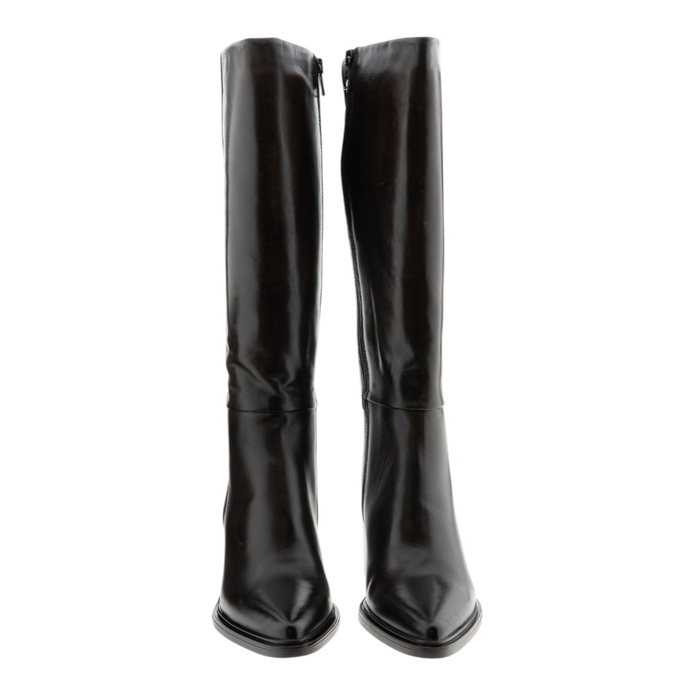 Botas piel marrón tacón medio Mjus mujer | Carrilé foto 2