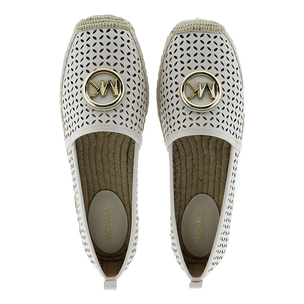 Alpargata cerrada piel troquelada Michael Kors Lenny Espadrille foto 2