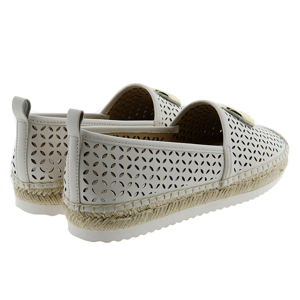 Alpargata cerrada piel troquelada Michael Kors Lenny Espadrille foto 4