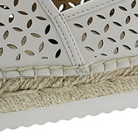 Alpargata cerrada piel troquelada Michael Kors Lenny Espadrille foto 6