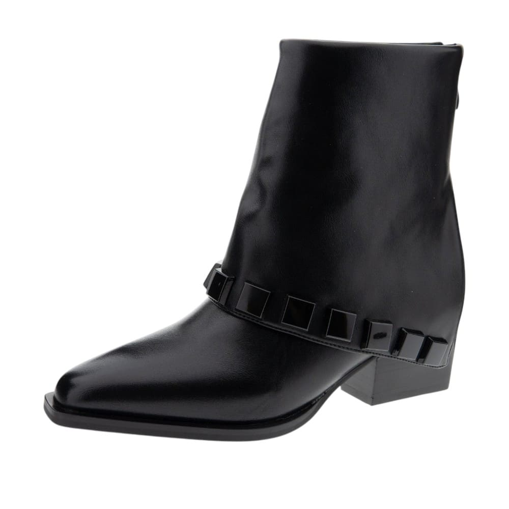 Botines negros punta caña tachas Noa Harmon foto 3