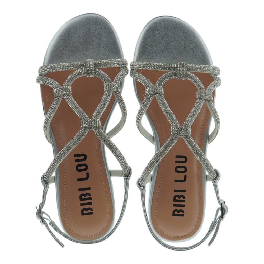 Sandalias planas con brillantes BibiLou marrones elegantes foto 2