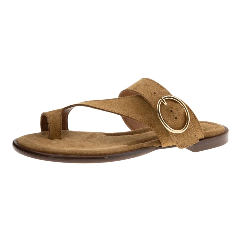 Sandalias dedo ante cuero hebilla Go Woman foto 3