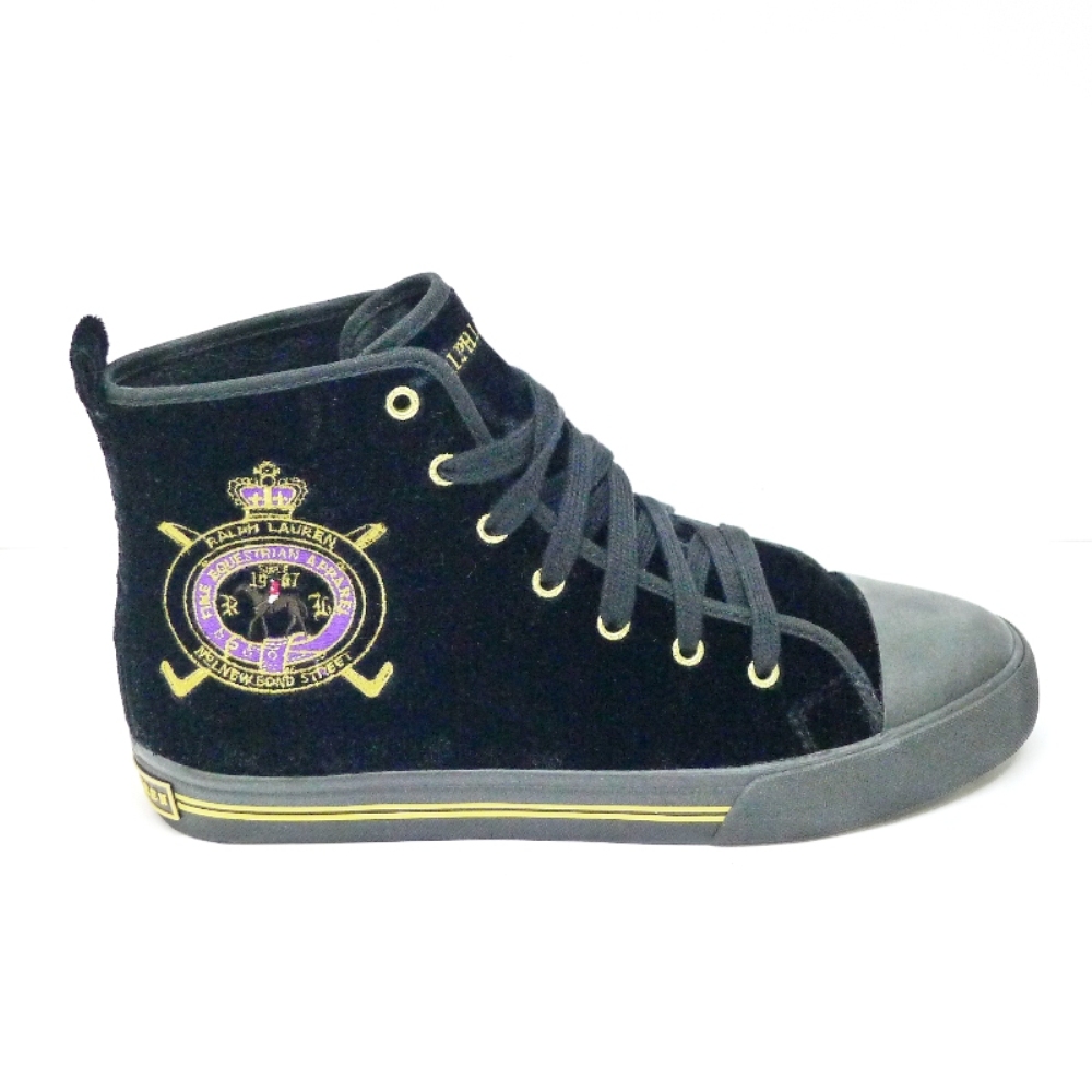 Bota terciopelo sport bordado Polo Ralph Lauren Lux Hi Crest foto 3