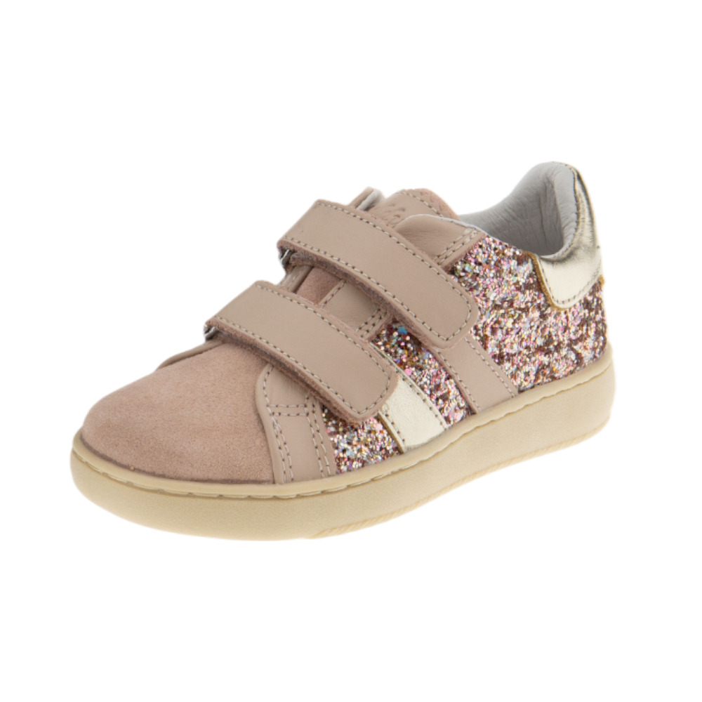 Deportivas niña con velcro y glitter - Balducci foto 3