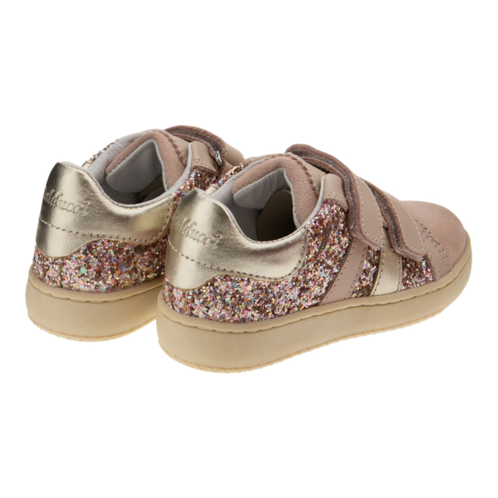 Deportivas niña con velcro y glitter - Balducci foto 4