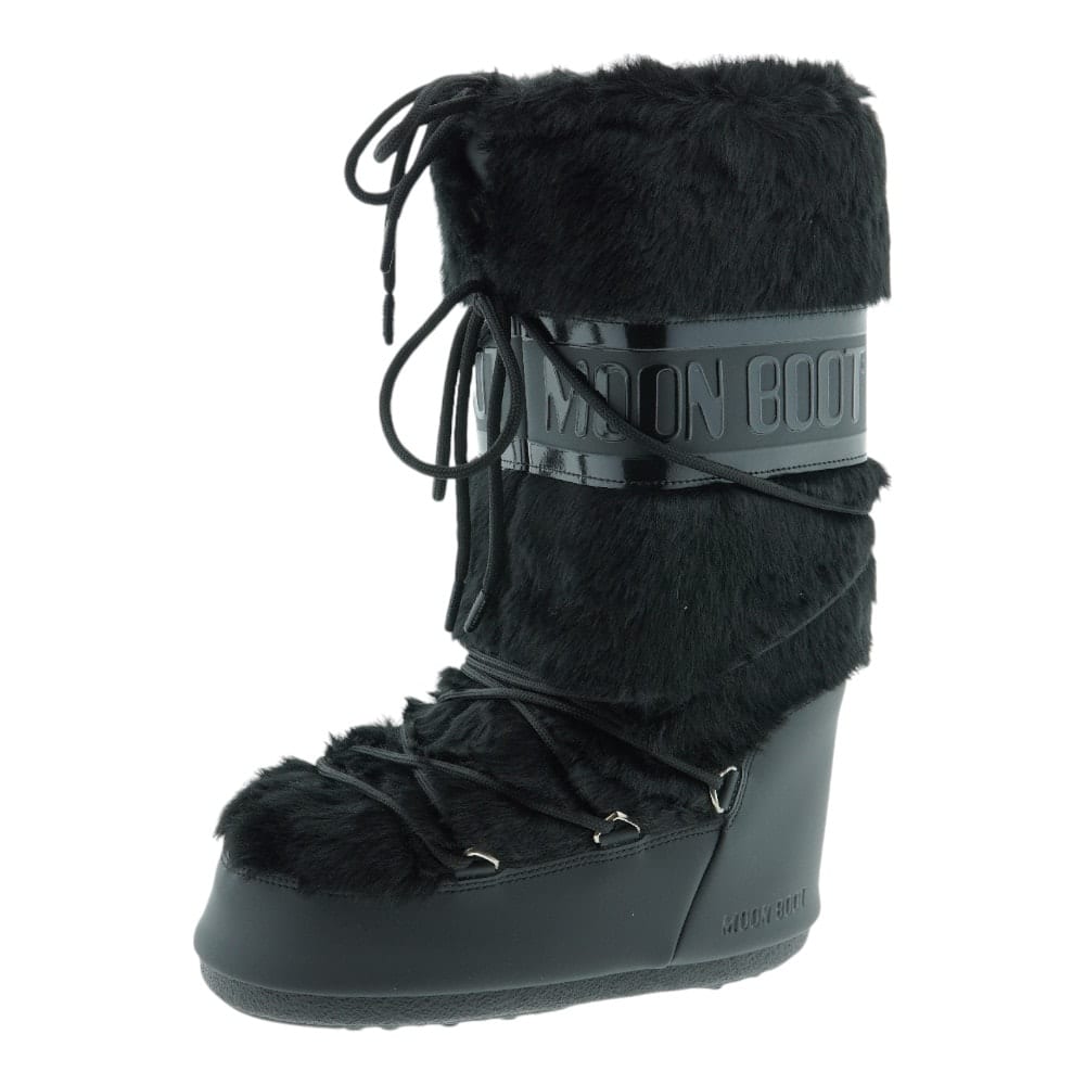Compra Botas de Nieve Moon Boot Icon Faux Fur Negras - Estilo y Calidez | Carrile foto 3