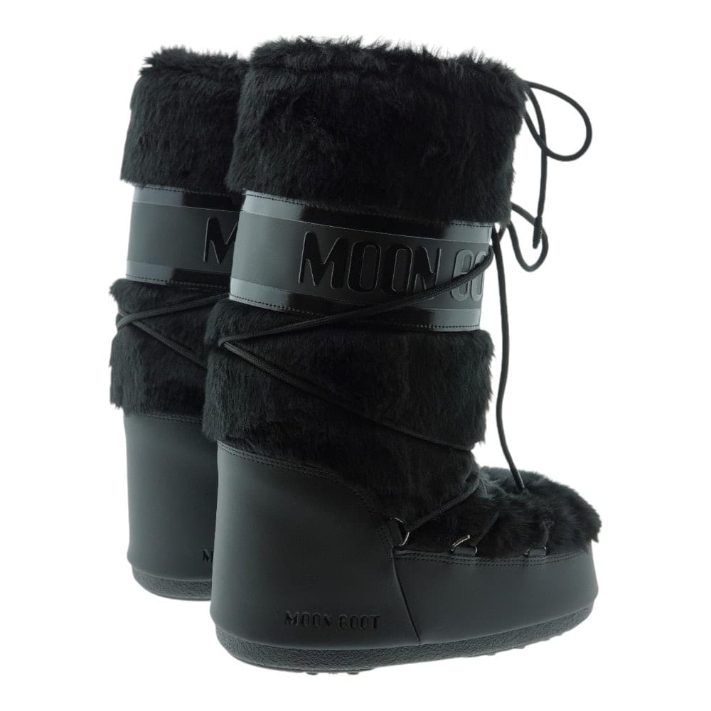 Compra Botas de Nieve Moon Boot Icon Faux Fur Negras - Estilo y Calidez | Carrile foto 4