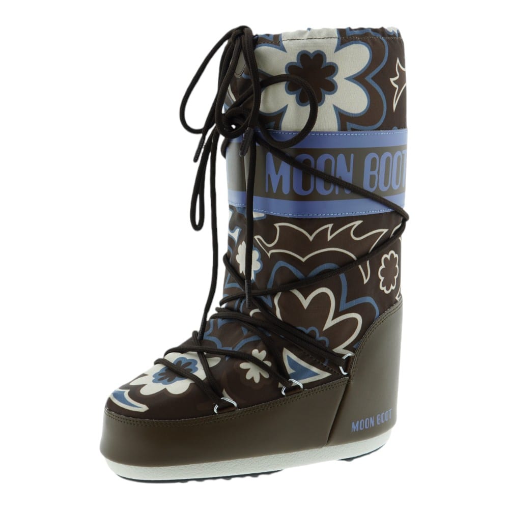 Compra Botas de Nieve Moon Boot Icon Retro Flower Kaki - Estilo Único | Carrile foto 3