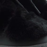 Compra Botas de Nieve Moon Boot Monaco Faux Fur Baja Negras - Estilo y Calidez | Carrile foto 5