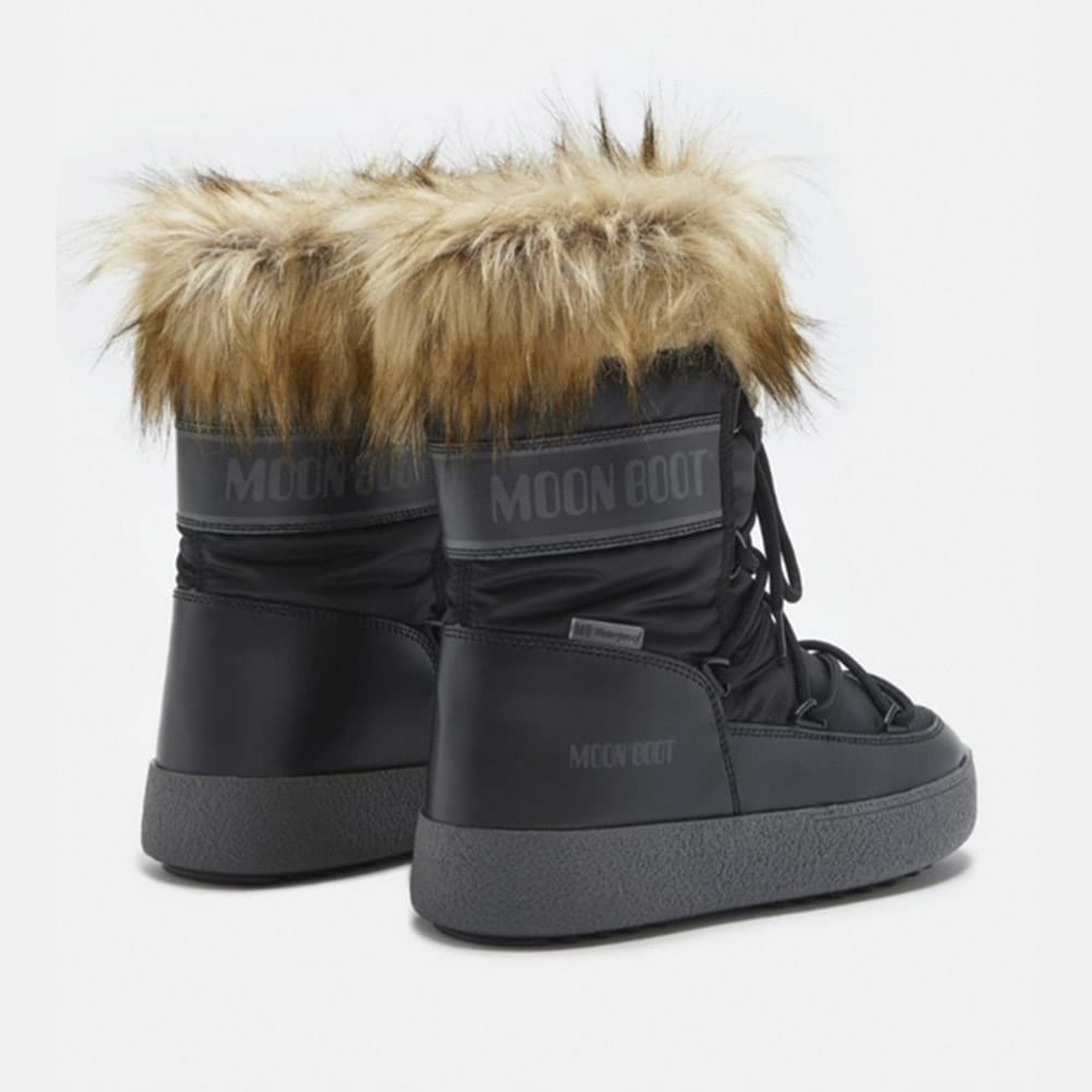 Compra Botas de Nieve Moon Boot Monaco WP 2 Negras con Pelo - Estilo y Confort | Carrile foto 2