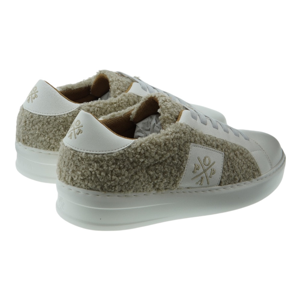 Compra Sneakers Popa beig con borreguito para mujer | Carrile foto 4