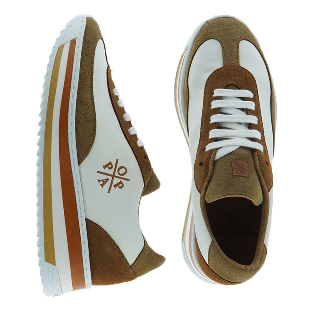 Sneakers mujer piel calada plataforma Popa Madaletas foto 2