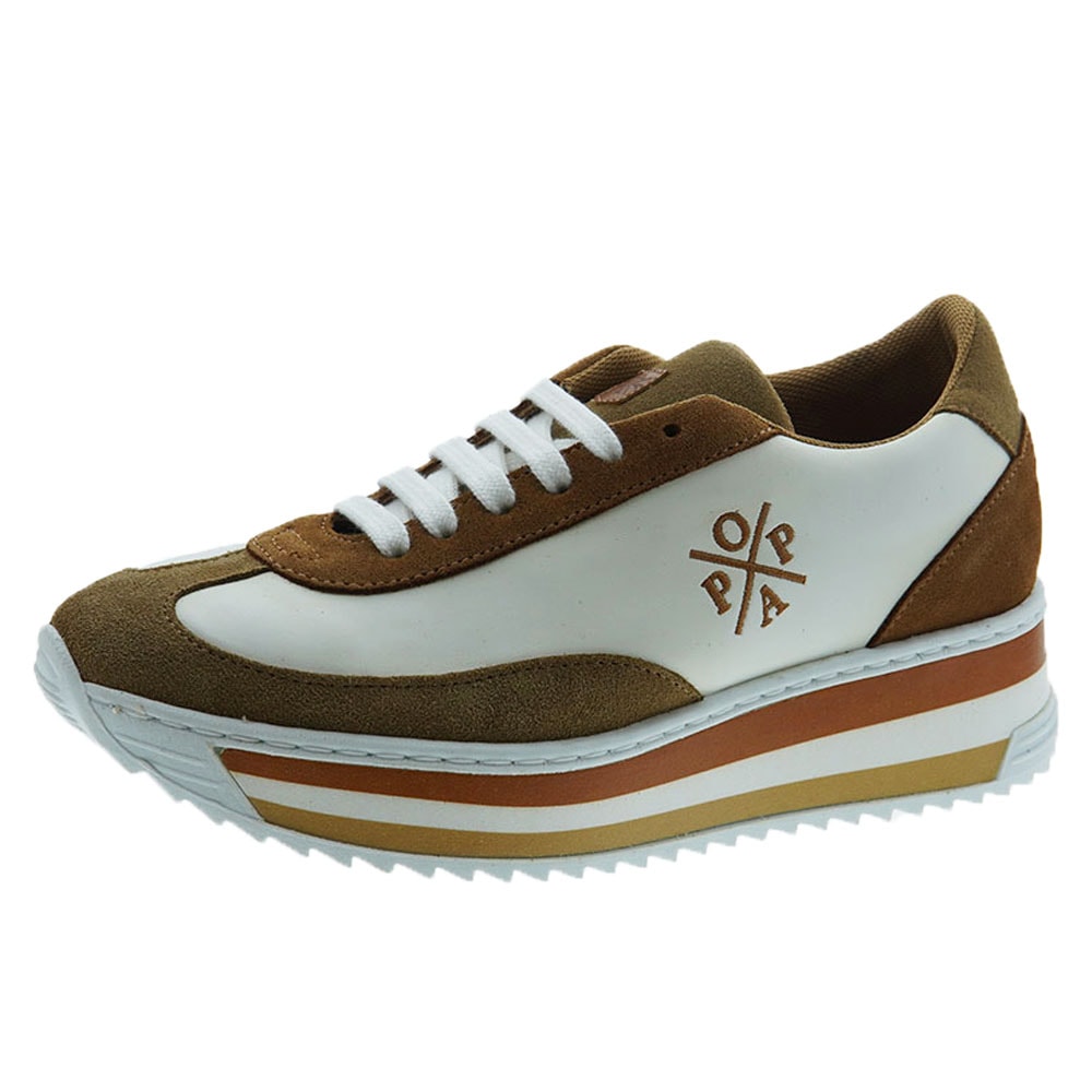 Sneakers mujer piel calada plataforma Popa Madaletas foto 3