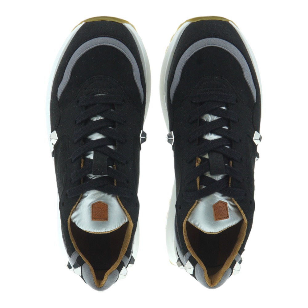 Sneakers mujer piel tachuelas logo Popa Maguey foto 2