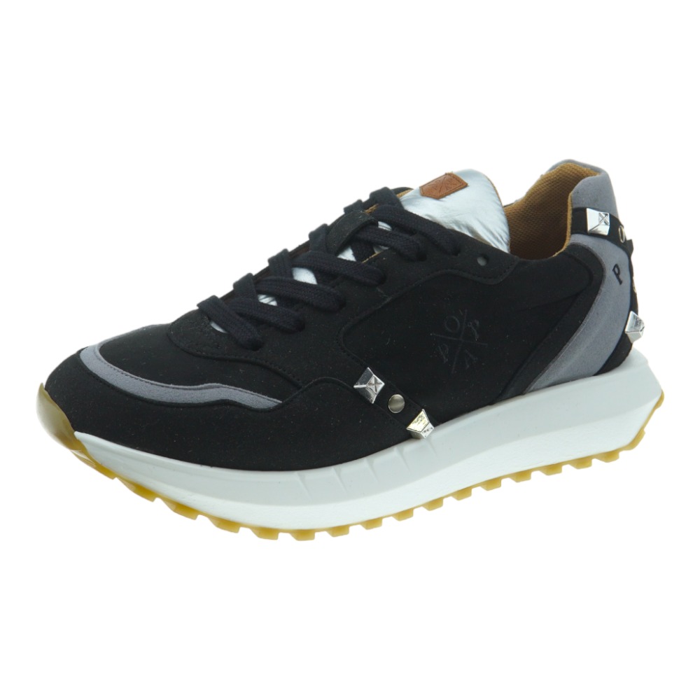 Sneakers mujer piel tachuelas logo Popa Maguey foto 3