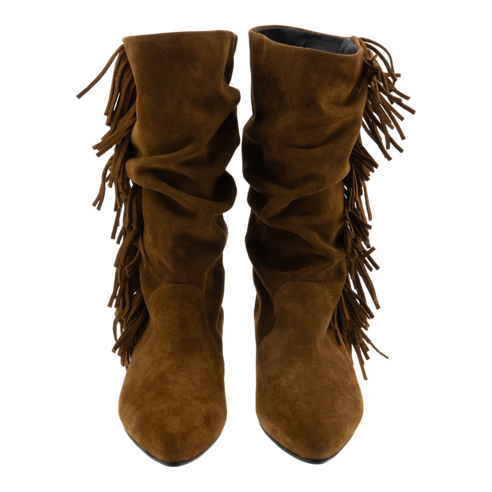 Botas mujer cuero Gaimo | Flecos y estilo boho foto 2