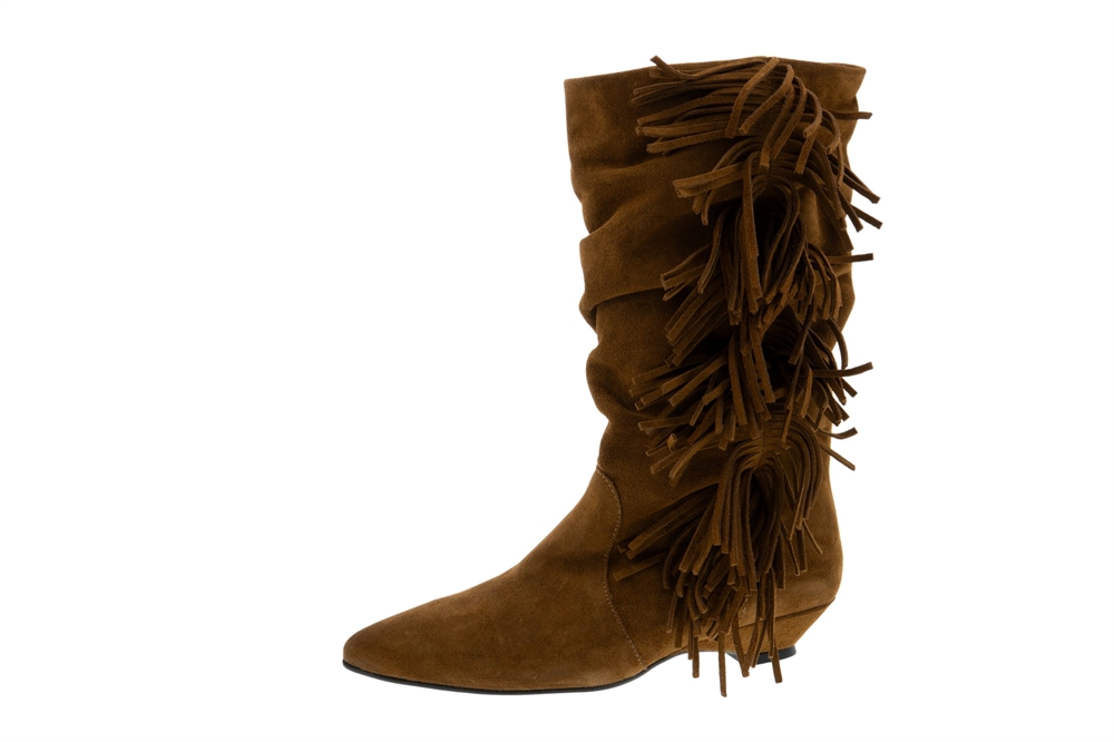 Botas mujer cuero Gaimo | Flecos y estilo boho foto 3