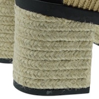 Sandalias mujer tacón ancho esparto – Gaimo elegancia natural foto 6
