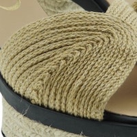 Sandalias mujer tacón ancho esparto – Gaimo elegancia natural foto 7