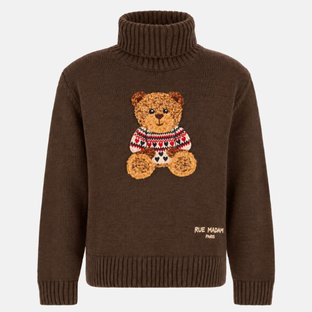 Jersey cuello alto marrón Rue Madam Marvin Love