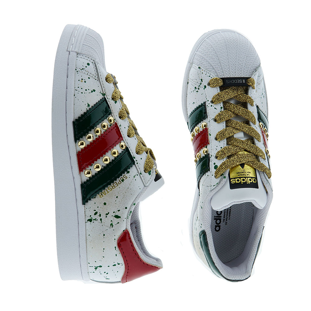 Deportiva bandas charol tachuelas Mary Splash Superstar Adidas Seddys foto 2