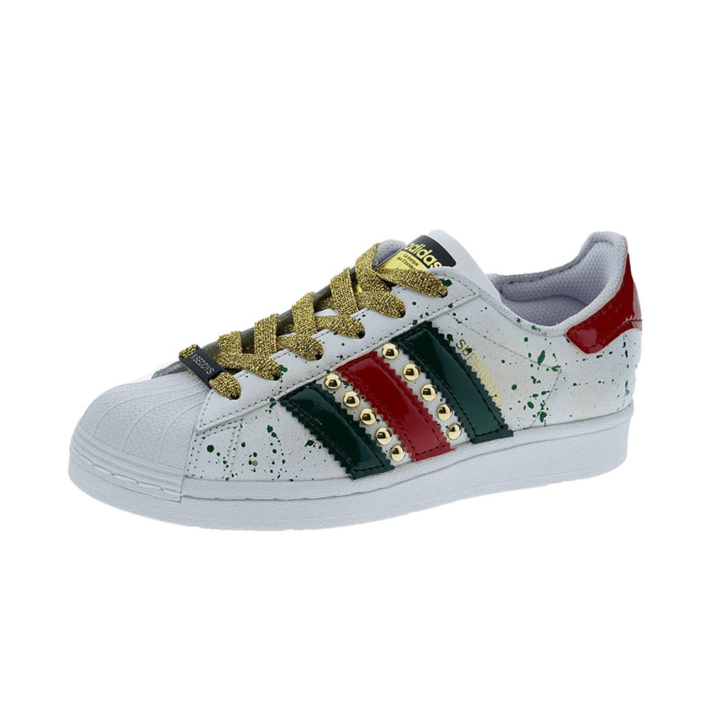 Deportiva bandas charol tachuelas Mary Splash Superstar Adidas Seddys foto 3